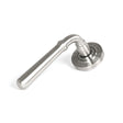 From The Anvil Door Furniture Satin Marine SS (316) / Round Rose From The Anvil - Satin Marine SS (316) Newbury Lever on Rose Set (Beehive) - Unsprung