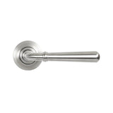 From The Anvil Door Furniture Satin Marine SS (316) / Round Rose From The Anvil - Satin Marine SS (316) Newbury Lever on Rose Set (Plain)