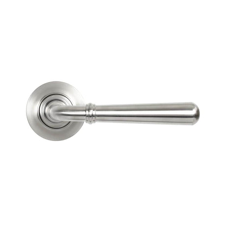 From The Anvil Door Furniture Satin Marine SS (316) / Round Rose From The Anvil - Satin Marine SS (316) Newbury Lever on Rose Set (Plain) - Unsprung