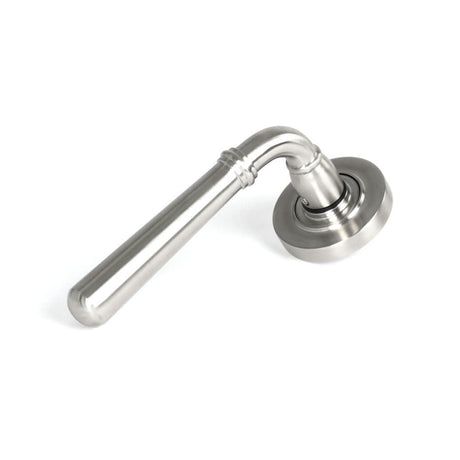 From The Anvil Door Furniture Satin Marine SS (316) / Round Rose From The Anvil - Satin Marine SS (316) Newbury Lever on Rose Set (Plain) - Unsprung