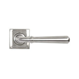 From The Anvil Door Furniture Satin Marine SS (316) / Square Rose From The Anvil - Satin Marine SS (316) Newbury Lever on Rose Set (Square) - Unsprung