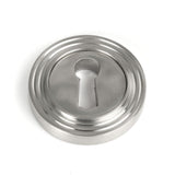 From The Anvil Door Furniture Satin Marine SS (316) / Mortice Key Profile Escutcheons From The Anvil - Satin Marine SS (316) Round Escutcheon (Beehive)