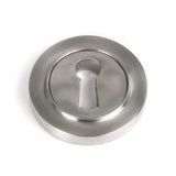From The Anvil Door Furniture Satin Marine SS (316) / Mortice Key Profile Escutcheons From The Anvil - Satin Marine SS (316) Round Escutcheon (Plain)