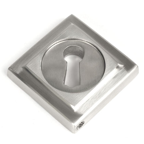 From The Anvil Door Furniture Satin Marine SS (316) / Mortice Key Profile Escutcheons From The Anvil - Satin Marine SS (316) Round Escutcheon (Square)