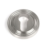 From The Anvil Door Furniture Satin Marine SS (316) / Euro Profile Escutcheons From The Anvil - Satin Marine SS (316) Round Euro Escutcheon (Beehive)