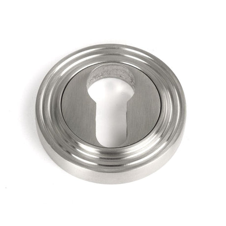 From The Anvil Door Furniture Satin Marine SS (316) / Euro Profile Escutcheons From The Anvil - Satin Marine SS (316) Round Euro Escutcheon (Beehive)