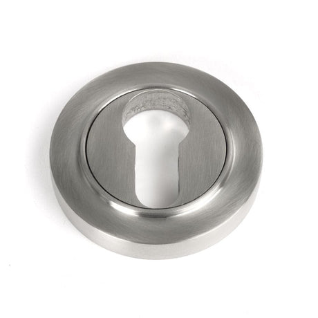 From The Anvil Door Furniture Satin Marine SS (316) / Euro Profile Escutcheons From The Anvil - Satin Marine SS (316) Round Euro Escutcheon (Plain)