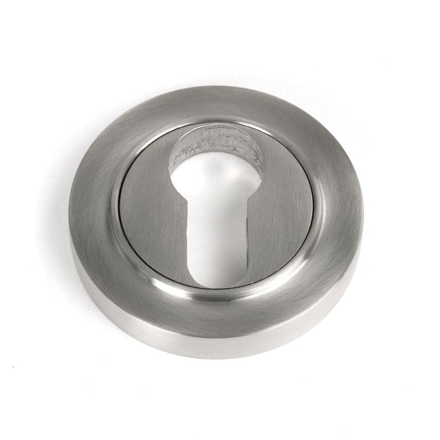 From The Anvil Door Furniture Satin Marine SS (316) / Euro Profile Escutcheons From The Anvil - Satin Marine SS (316) Round Euro Escutcheon (Plain)