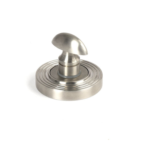 From The Anvil Door Furniture Satin Marine SS (316) / No From The Anvil - Satin Marine SS (316) Round Thumbturn Set (Beehive)