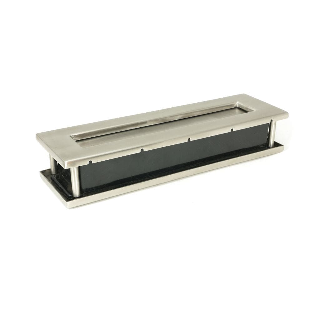 From The Anvil Door Furniture Satin Marine SS (316) / Sleeved Letterbox / 315 x 92mm From The Anvil - Satin Marine SS (316) Traditional Letterbox