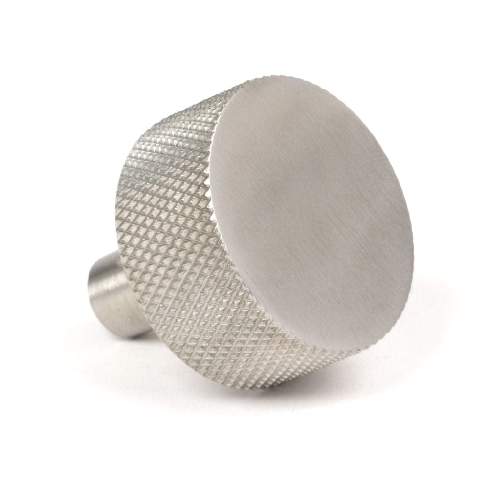From The Anvil Cabinet Hardware Satin Stainless Steel / Cabinet Knobs / 30mm Dia. From The Anvil - Satin SS (304) Brompton Cabinet Knob - 32mm (No rose)