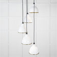 From The Anvil Electrical Smooth Brass / Cluster Pendants From The Anvil - Smooth Brass Brindley Cluster Pendant in Flock