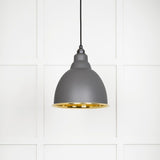 From The Anvil Electrical Smooth Brass / Ceiling Pendants From The Anvil - Smooth Brass Brindley Pendant in Bluff