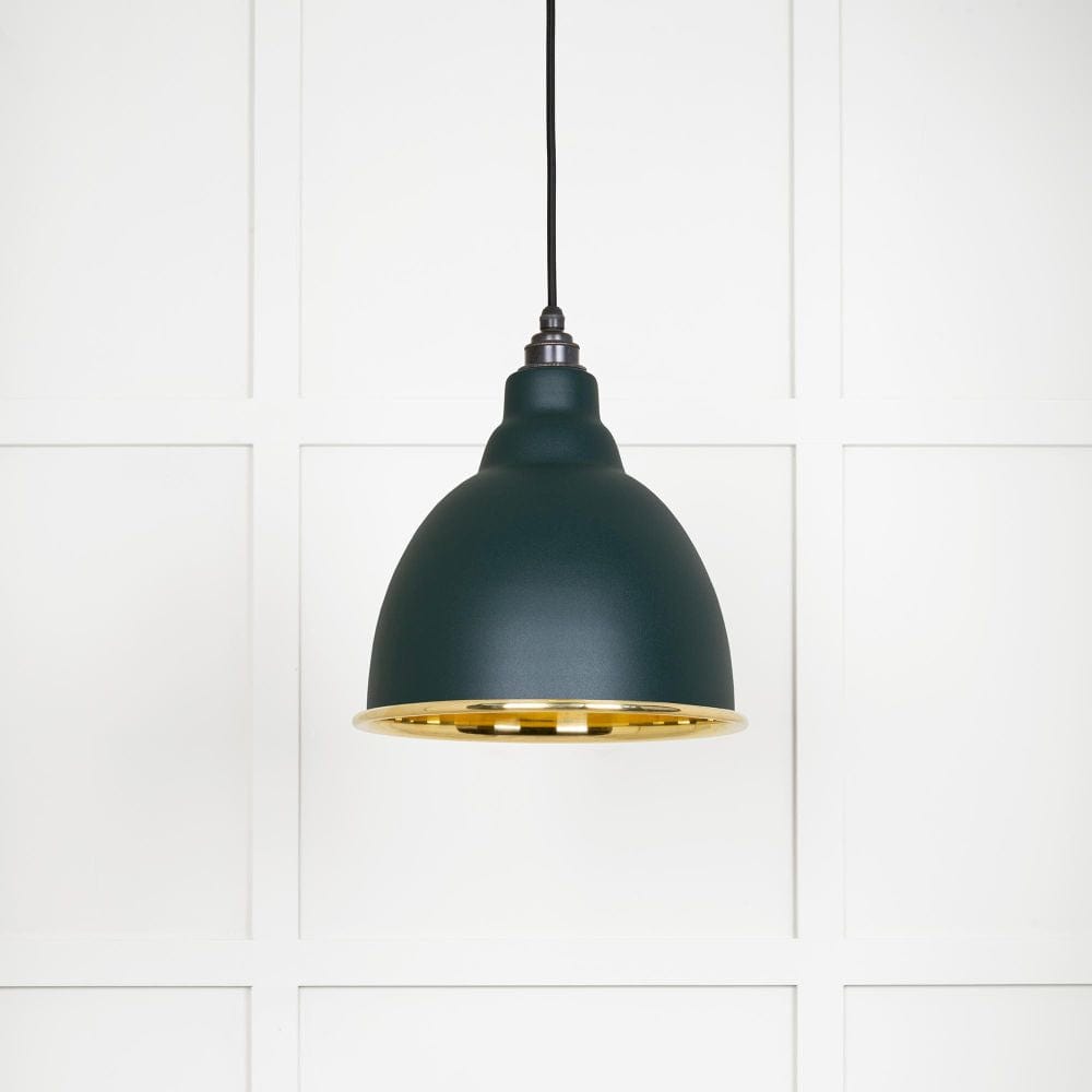 From The Anvil Electrical Smooth Brass / Ceiling Pendants From The Anvil - Smooth Brass Brindley Pendant in Dingle