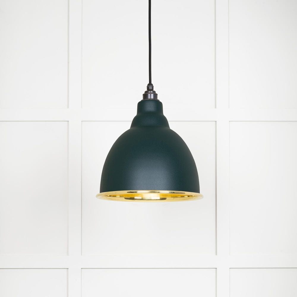 From The Anvil Electrical Smooth Brass / Ceiling Pendants From The Anvil - Smooth Brass Brindley Pendant in Dingle