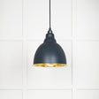 From The Anvil Electrical Smooth Brass / Ceiling Pendants From The Anvil - Smooth Brass Brindley Pendant in Soot