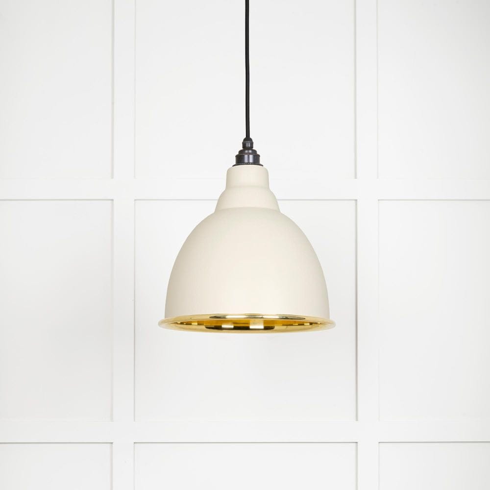 From The Anvil Electrical Smooth Brass / Ceiling Pendants From The Anvil - Smooth Brass Brindley Pendant in Teasel