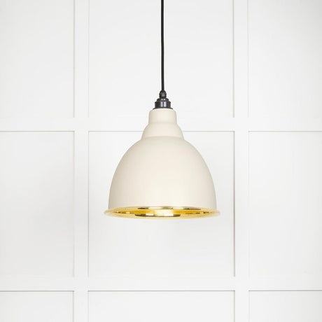 From The Anvil Electrical Smooth Brass / Ceiling Pendants From The Anvil - Smooth Brass Brindley Pendant in Teasel