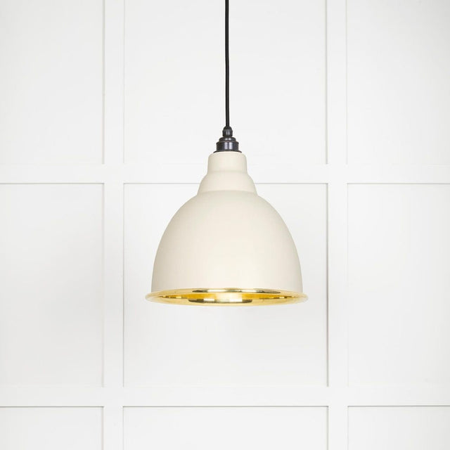 From The Anvil Electrical Smooth Brass / Ceiling Pendants From The Anvil - Smooth Brass Brindley Pendant in Teasel
