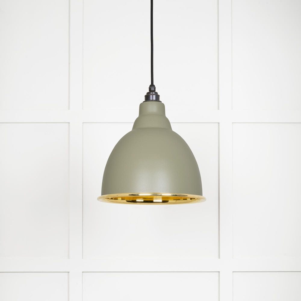 From The Anvil Electrical Smooth Brass / Ceiling Pendants From The Anvil - Smooth Brass Brindley Pendant in Tump