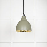 From The Anvil Electrical Smooth Brass / Ceiling Pendants From The Anvil - Smooth Brass Brindley Pendant in Tump