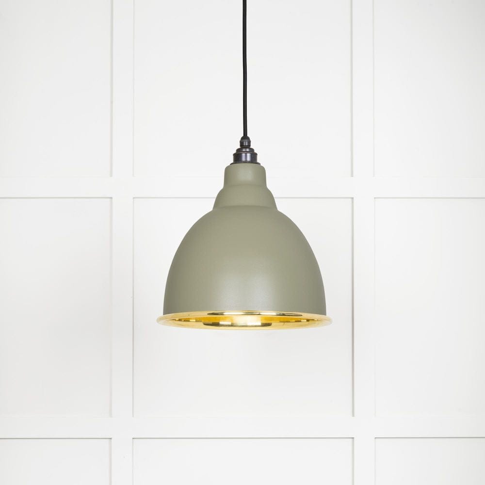 From The Anvil Electrical Smooth Brass / Ceiling Pendants From The Anvil - Smooth Brass Brindley Pendant in Tump