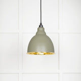 From The Anvil Electrical Smooth Brass / Ceiling Pendants From The Anvil - Smooth Brass Brindley Pendant in Tump