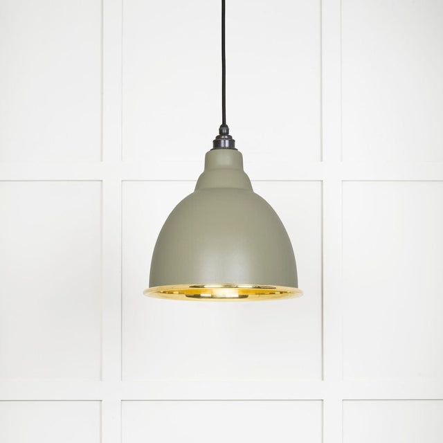 From The Anvil Electrical Smooth Brass / Ceiling Pendants From The Anvil - Smooth Brass Brindley Pendant in Tump