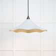 From The Anvil Electrical Smooth Brass / Ceiling Pendants From The Anvil - Smooth Brass Flora Pendant in Birch