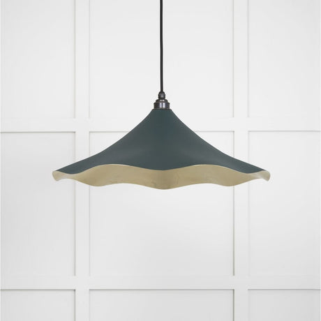 From The Anvil Electrical Smooth Brass / Ceiling Pendants From The Anvil - Smooth Brass Flora Pendant in Dingle