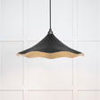 From The Anvil Electrical Smooth Brass / Ceiling Pendants From The Anvil - Smooth Brass Flora Pendant in Elan Black