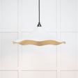 From The Anvil Electrical Smooth Brass / Ceiling Pendants From The Anvil - Smooth Brass Flora Pendant in Flock