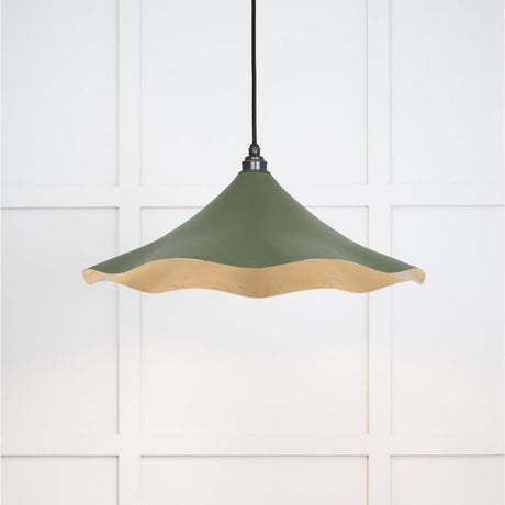 From The Anvil Electrical Smooth Brass / Ceiling Pendants From The Anvil - Smooth Brass Flora Pendant in Heath
