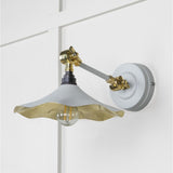 From The Anvil Electrical Smooth Brass / Wall Lights From The Anvil - Smooth Brass Flora Wall Light in Birch