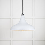 From The Anvil Electrical Smooth Brass / Ceiling Pendants From The Anvil - Smooth Brass Frankley Pendant in Birch