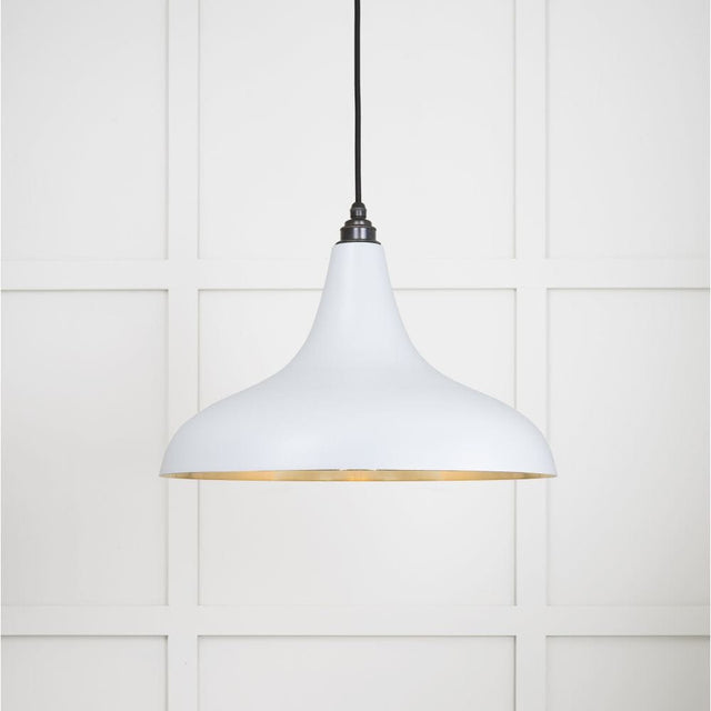 From The Anvil Electrical Smooth Brass / Ceiling Pendants From The Anvil - Smooth Brass Frankley Pendant in Birch
