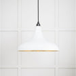 From The Anvil Electrical Smooth Brass / Ceiling Pendants From The Anvil - Smooth Brass Frankley Pendant in Flock