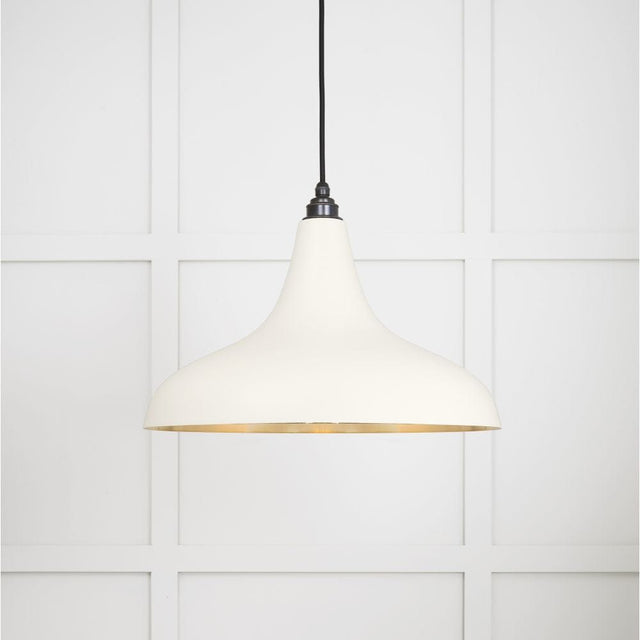 From The Anvil Electrical Smooth Brass / Ceiling Pendants From The Anvil - Smooth Brass Frankley Pendant in Teasel