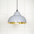 From The Anvil Electrical Smooth Brass / Ceiling Pendants From The Anvil - Smooth Brass Harborne Pendant in Birch