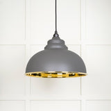 From The Anvil Electrical Smooth Brass / Ceiling Pendants From The Anvil - Smooth Brass Harborne Pendant in Bluff