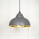 From The Anvil Electrical Smooth Brass / Ceiling Pendants From The Anvil - Smooth Brass Harborne Pendant in Bluff