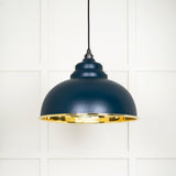 From The Anvil Electrical Smooth Brass / Ceiling Pendants From The Anvil - Smooth Brass Harborne Pendant in Dusk