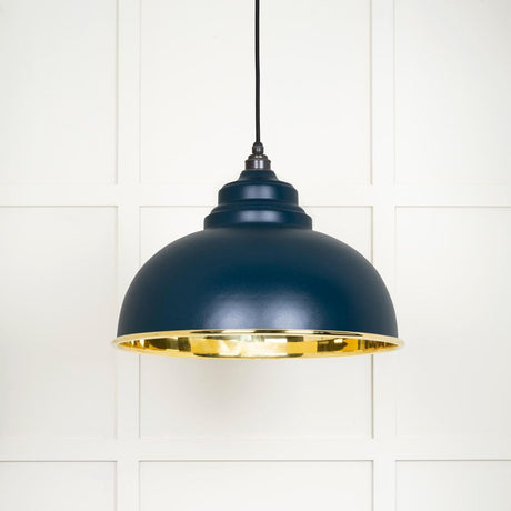 From The Anvil Electrical Smooth Brass / Ceiling Pendants From The Anvil - Smooth Brass Harborne Pendant in Dusk