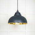 From The Anvil Electrical Smooth Brass / Ceiling Pendants From The Anvil - Smooth Brass Harborne Pendant in Soot