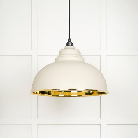 From The Anvil Electrical Smooth Brass / Ceiling Pendants From The Anvil - Smooth Brass Harborne Pendant in Teasel