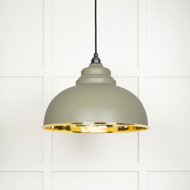 From The Anvil Electrical Smooth Brass / Ceiling Pendants From The Anvil - Smooth Brass Harborne Pendant in Tump