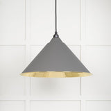 From The Anvil Electrical Smooth Brass / Ceiling Pendants From The Anvil - Smooth Brass Hockley Pendant in Bluff