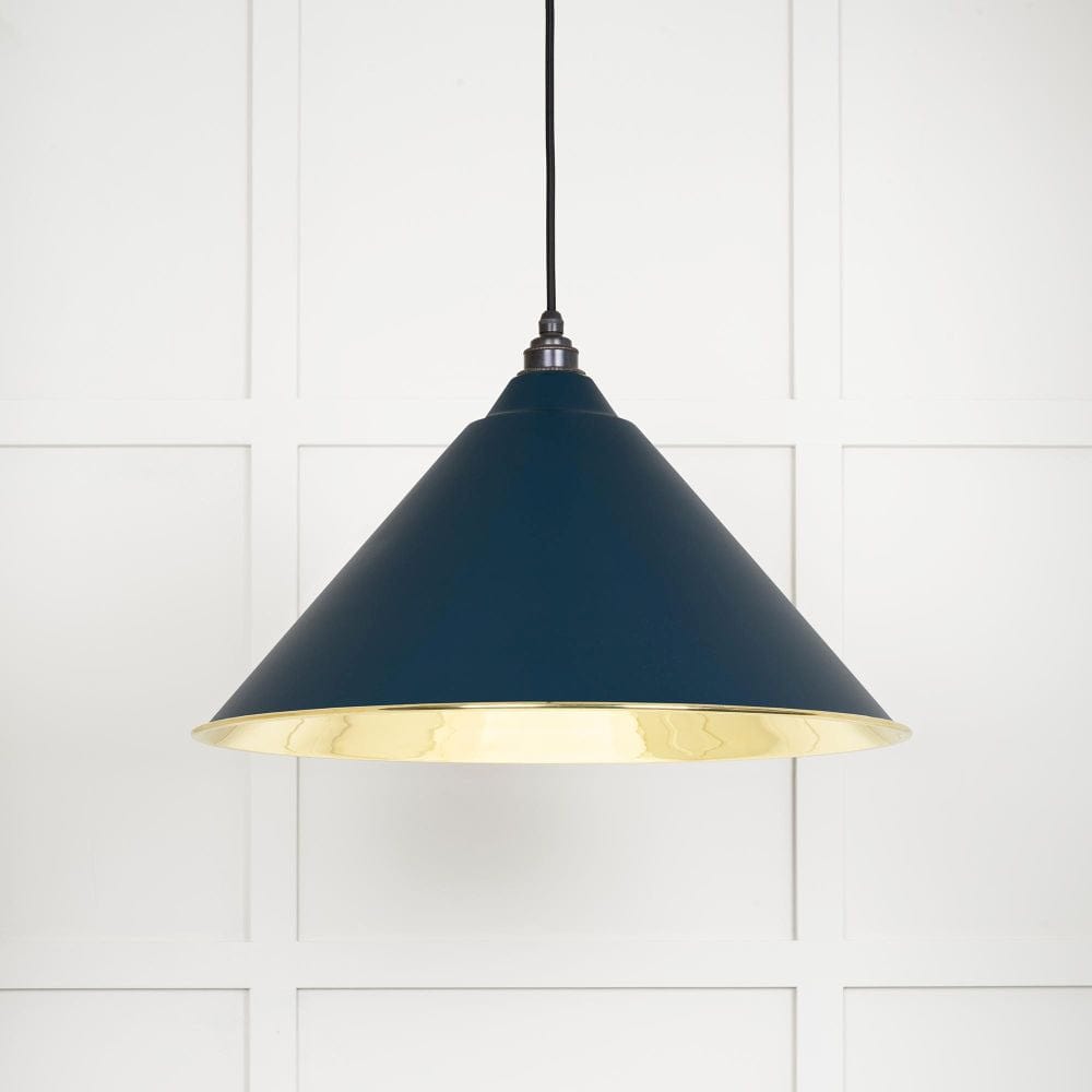 From The Anvil Electrical Smooth Brass / Ceiling Pendants From The Anvil - Smooth Brass Hockley Pendant in Dusk