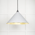 From The Anvil Electrical Smooth Brass / Ceiling Pendants From The Anvil - Smooth Brass Hockley Pendant in Flock