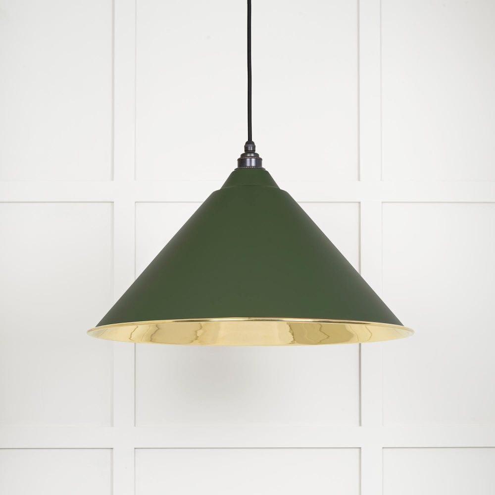 From The Anvil Electrical Smooth Brass / Ceiling Pendants From The Anvil - Smooth Brass Hockley Pendant in Heath